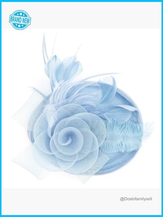 Fascinator Derby Pillbox Hat Mesh Feathers Headband Hair Clip